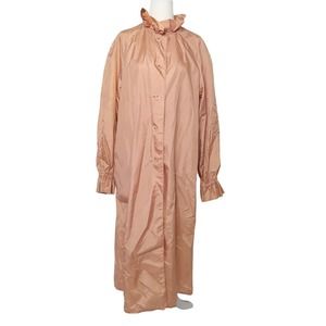 Vintage 80s The Totes Coat nude tan nylon rain coat L